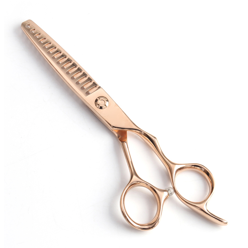 Ensemble de ciseaux de coupe de cheveux professionnels en or rose VG10