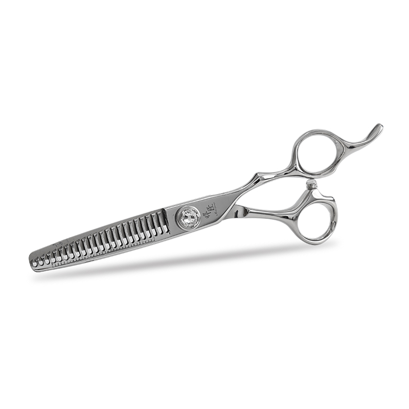 Ensemble de ciseaux de coupe de cheveux « White Gem » avec échelle de précision